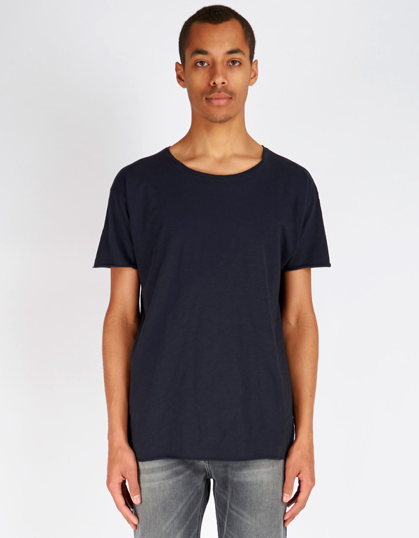 Men's Nudie Roger Slub Tee Navy Men's Nudie Roger Slub Tee Navy