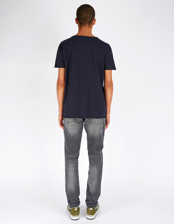 Men's Nudie Roger Slub Tee Navy Men's Nudie Roger Slub Tee Navy