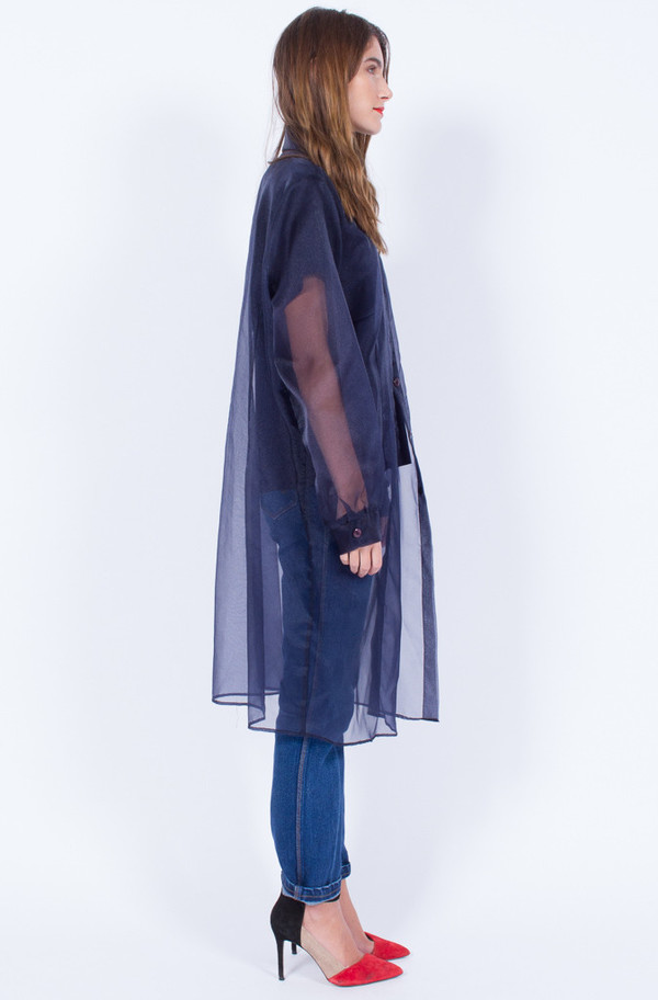 NAVY SHEER JACKET (ONE SIZE) NAVY SHEER JACKET (ONE SIZE)