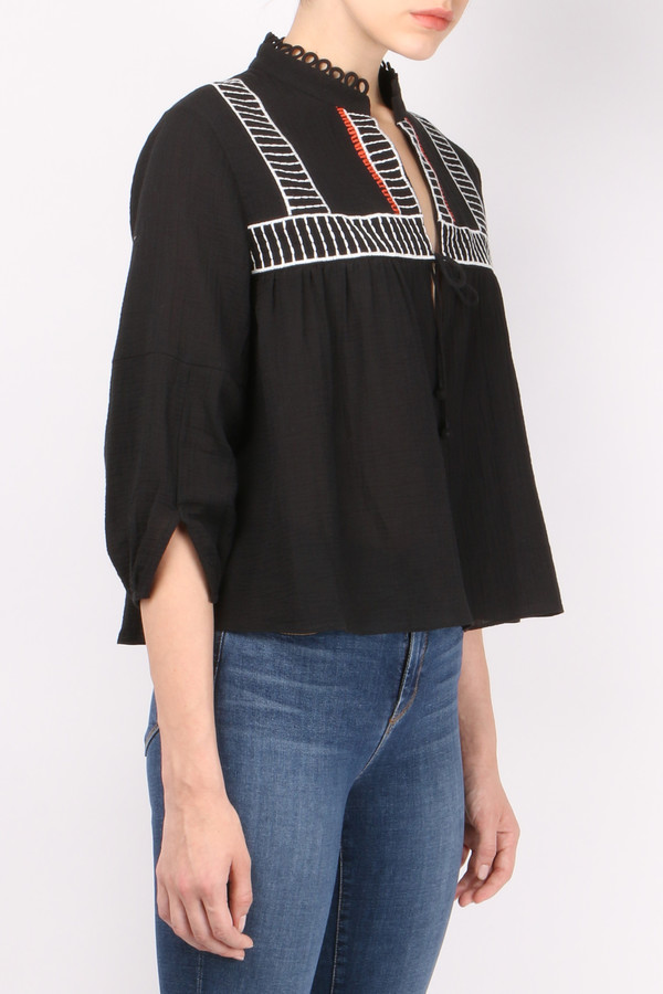 Apiece Apart Embroidered Loreto Blouse Apiece Apart Embroidered Loreto Blouse