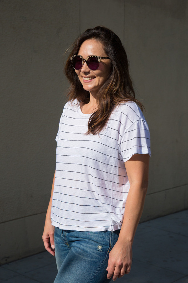 sundry striped slub tee sundry striped slub tee