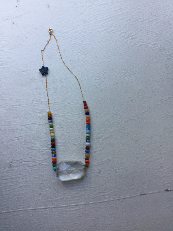 Mckenzie Liautaud Rock Crystal and wedding bead Necklace Mckenzie Liautaud Rock Crystal and wedding bead Necklace