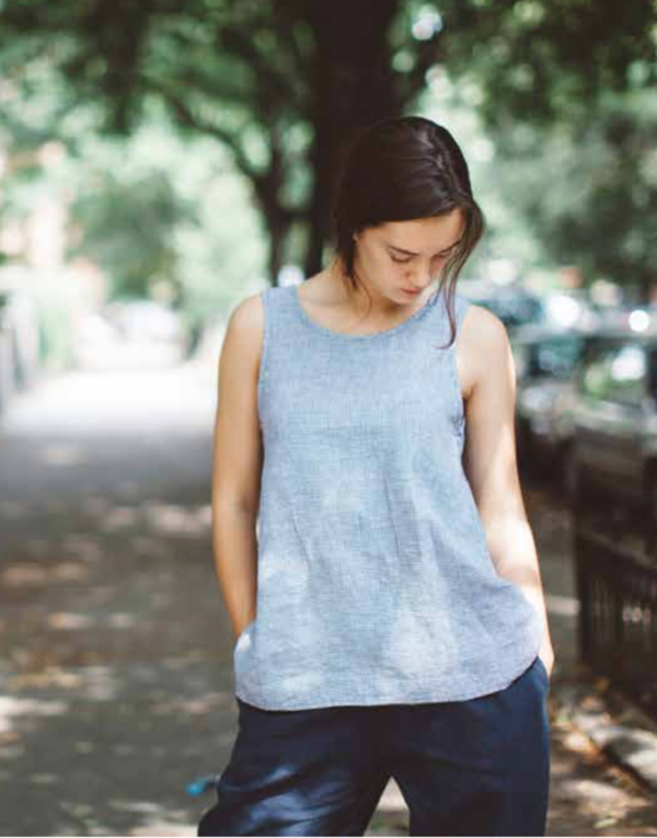 Petria Lenehan A-Line Linen Tank Petria Lenehan A-Line Linen Tank