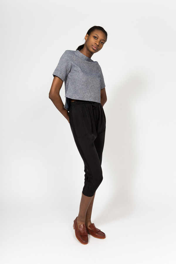 7115 by Szeki Mockneck Structured Top 7115 by Szeki Mockneck Structured Top
