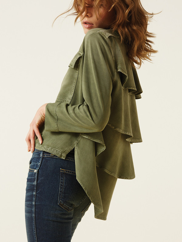 AMO Ruffle Army Shirt Jacket - Surplus AMO Ruffle Army Shirt Jacket - Surplus