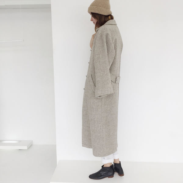 Johan Vintage Oatmeal Wool Coat Johan Vintage Oatmeal Wool Coat