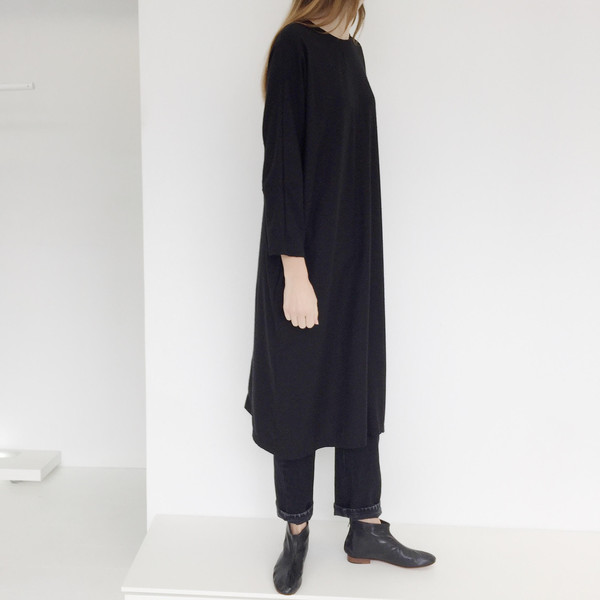 Open Air Museum Black Yuriko Tie Dress Open Air Museum Black Yuriko Tie Dress