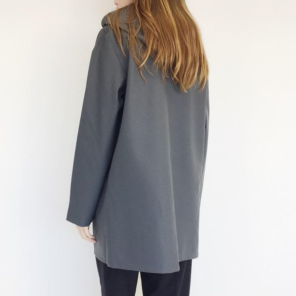 Stutterheim Stockholm Raincoat in Charcoal Stutterheim Stockholm Raincoat in Charcoal