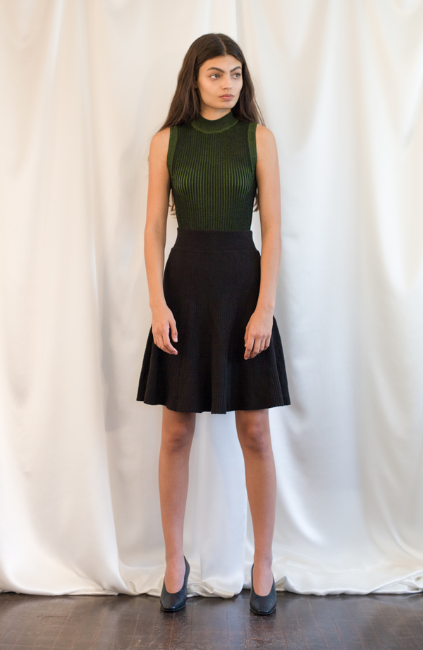 Pari Desai Paloma Tank Black/Fern Pari Desai Paloma Tank Black/Fern