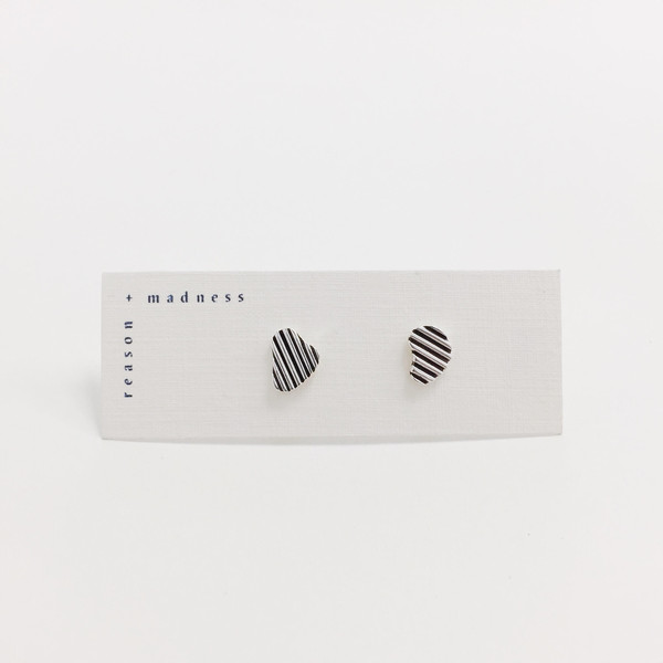 Reason + Madness Striped Studs Reason + Madness Striped Studs