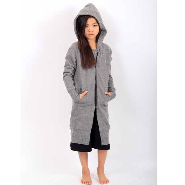 Brooklyn Long Hoodie - H. Grey Brooklyn Long Hoodie - H. Grey