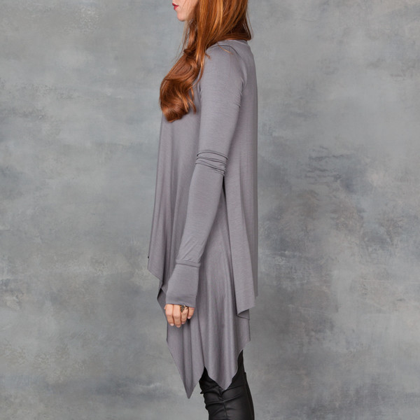 Sen Roma Shark Hem Long Sleeve Top Sen Roma Shark Hem Long Sleeve Top
