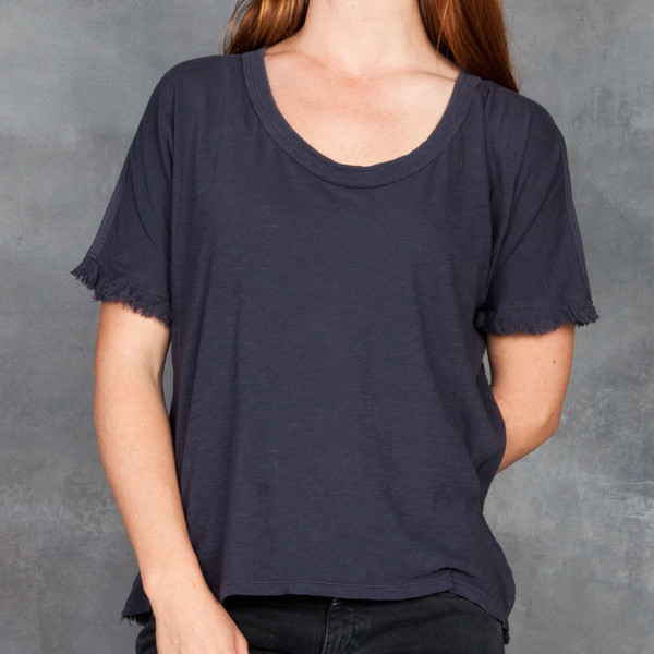 Skin Graphite Cotton Short Sleeve Top Skin Graphite Cotton Short Sleeve Top