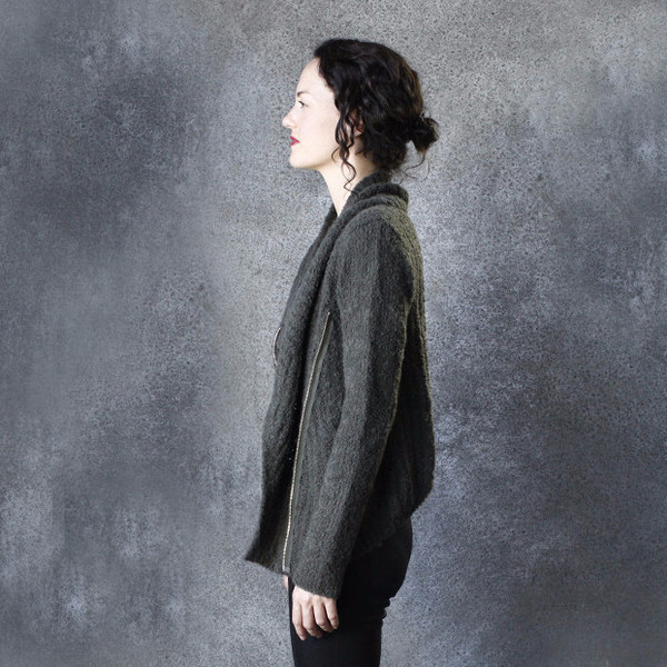 Skin Moto Sweater in Olive Skin Moto Sweater in Olive