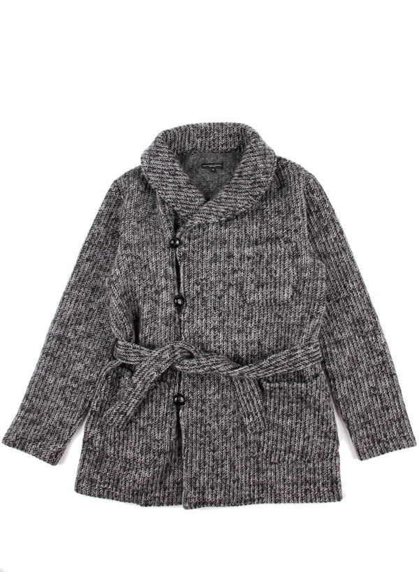 Engineered Garments Shawl Collar Knit Jacket Grey Sweater Knit Engineered Garments Shawl Collar Knit Jacket Grey Sweater Knit