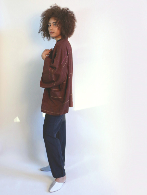 Seek Collective Sandy Kimono Jacket Malbec Weave Seek Collective Sandy Kimono Jacket Malbec Weave