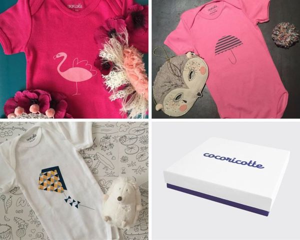 Cocoricotte Box 3 Bodysuits Girl Cocoricotte Box 3 Bodysuits Girl