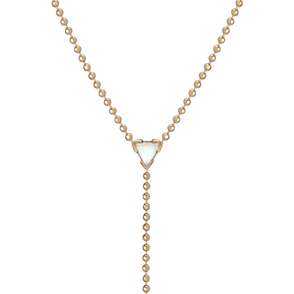 Shahla Karimi 14K Gold Birthstone "Y" Lariat Necklace Shahla Karimi 14K Gold Birthstone "Y" Lariat Necklace