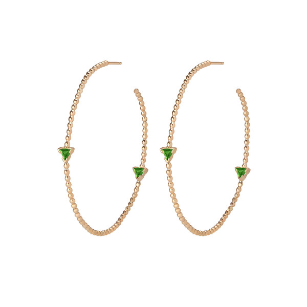 Shahla Karimi 14K Gold Birthstone Hoop Earrings Shahla Karimi 14K Gold Birthstone Hoop Earrings