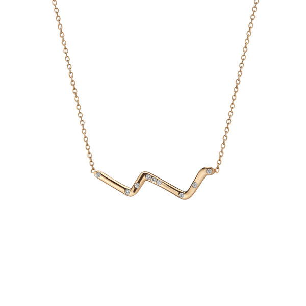 Shahla Karimi 14K Gold Subway Necklace - Upper West Side to Lower East Side Shahla Karimi 14K Gold Subway Necklace - Upper West Side to Lower East Side