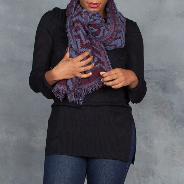 InouiToosh Birkin Burgundy Scarf InouiToosh Birkin Burgundy Scarf