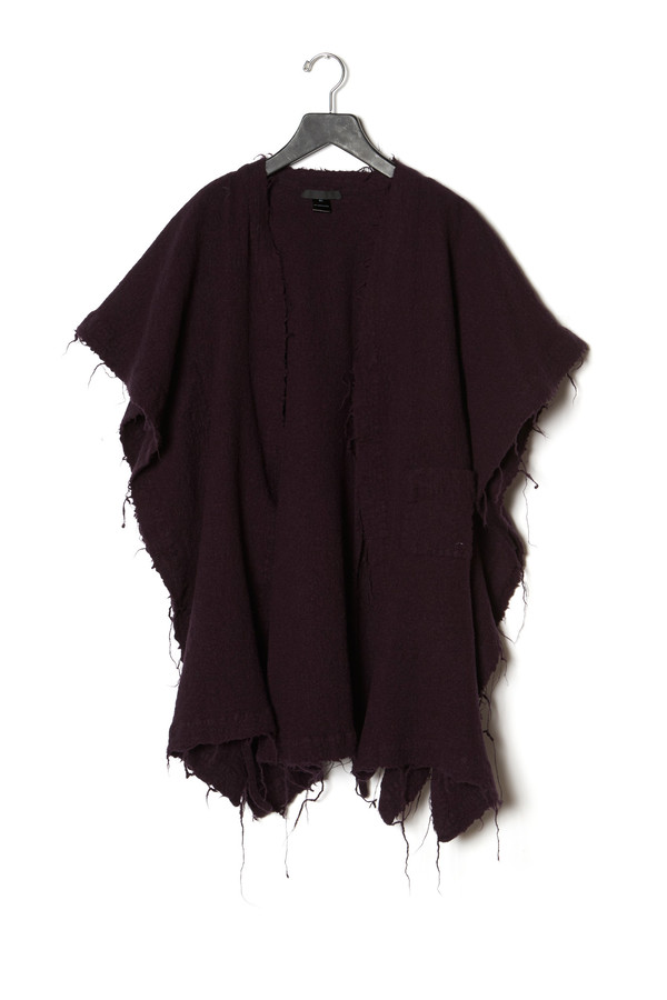 KES Cropped Slashed Poncho KES Cropped Slashed Poncho