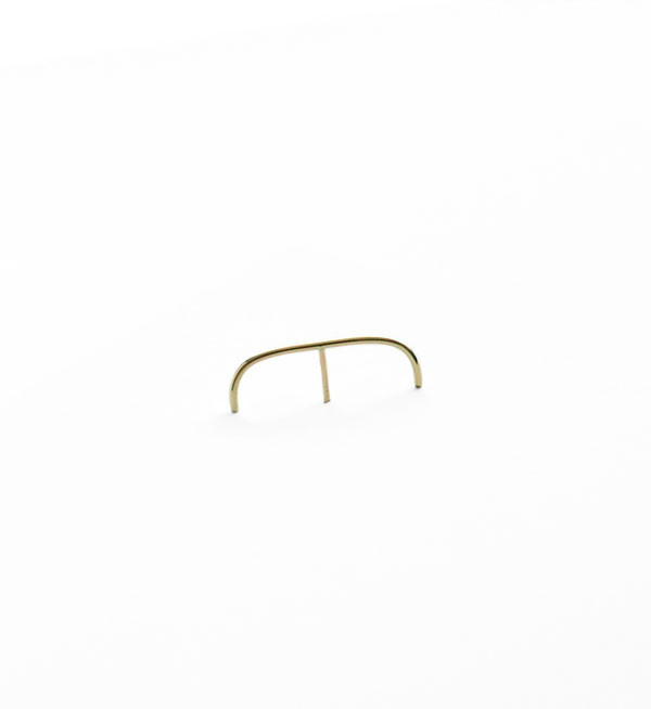 Kathleen Whitaker Gold Stitch Medium Earring Kathleen Whitaker Gold Stitch Medium Earring