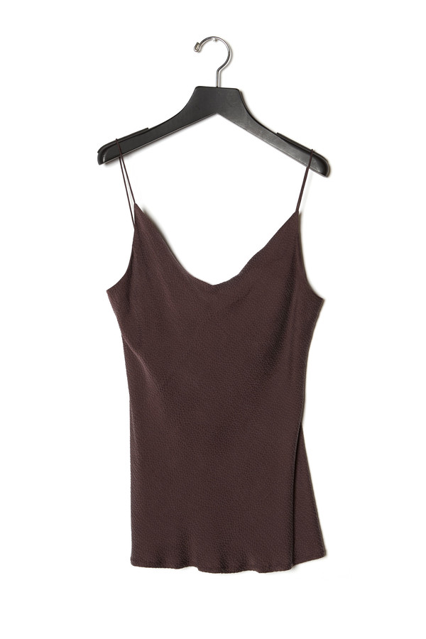 KES Raw Edge Hammered Silk Slip Top KES Raw Edge Hammered Silk Slip Top