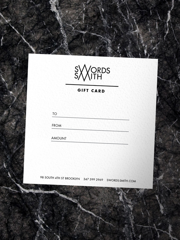SWORDS-SMITH Gift Card SWORDS-SMITH Gift Card