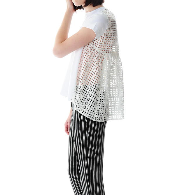 Sacai Luck T-shirt with Lace Back Sacai Luck T-shirt with Lace Back