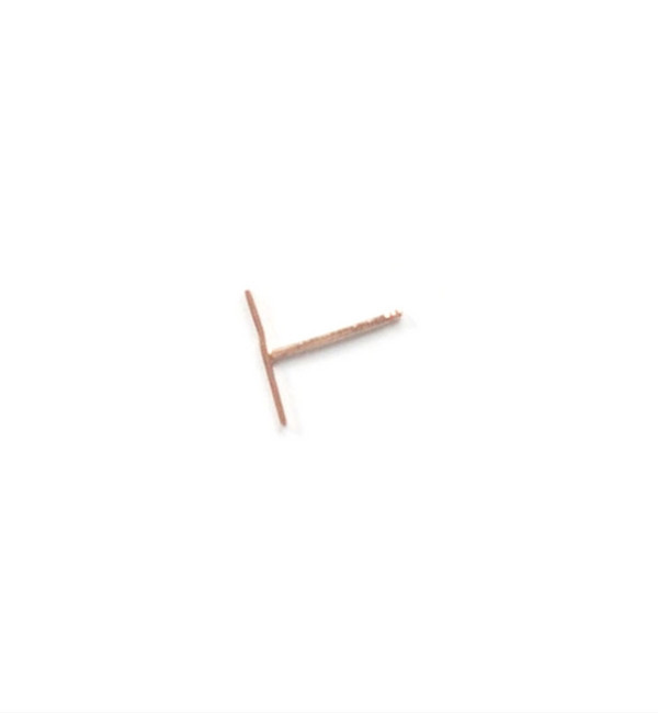 Kathleen Whitaker Rose Gold Staple Earring Kathleen Whitaker Rose Gold Staple Earring