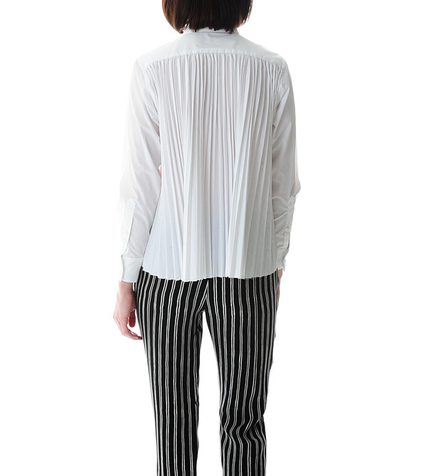 Sacai Luck Pleated Back Blouse Sacai Luck Pleated Back Blouse