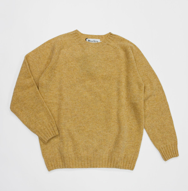 HARLEY OF SCOTLAND BRUSHED SHETLAND WOOL PULLOVER - UNISEX HARLEY OF SCOTLAND BRUSHED SHETLAND WOOL PULLOVER - UNISEX
