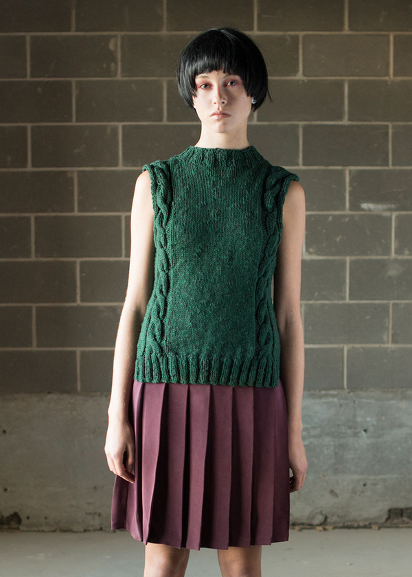 Malorie Urbanovitch Cable Knit Tank Malorie Urbanovitch Cable Knit Tank