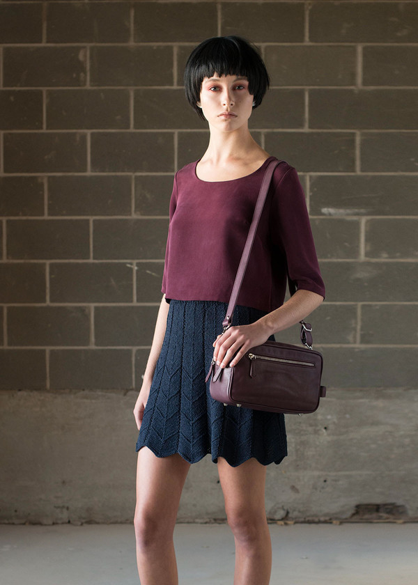 Malorie Urbanovitch Hand Knit Pleated Skirt Malorie Urbanovitch Hand Knit Pleated Skirt