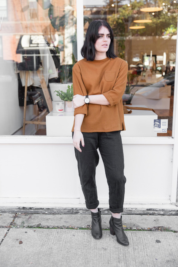 wrk-shp Aino Box Top in Rust wrk-shp Aino Box Top in Rust