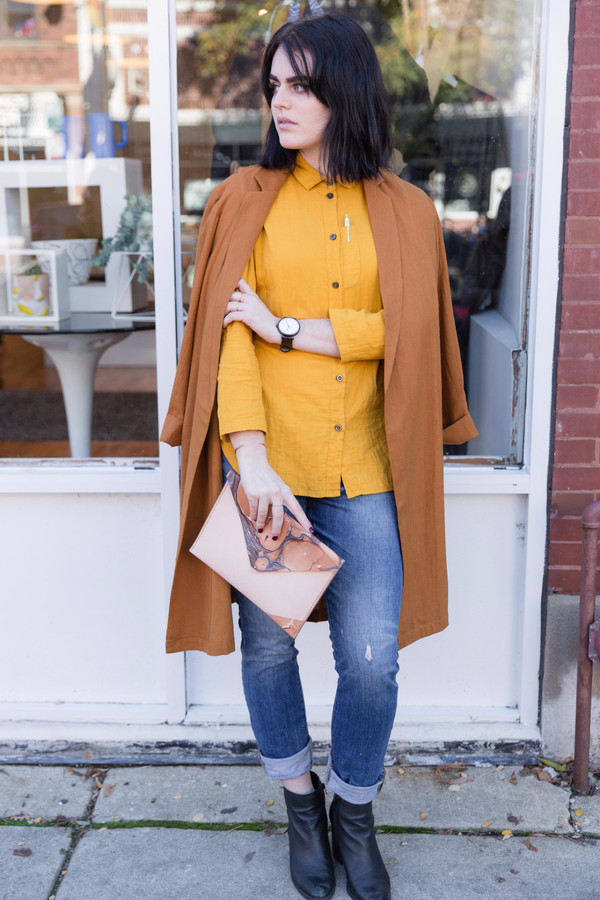 wrk-shp Atelier Shirt in Persimmon wrk-shp Atelier Shirt in Persimmon