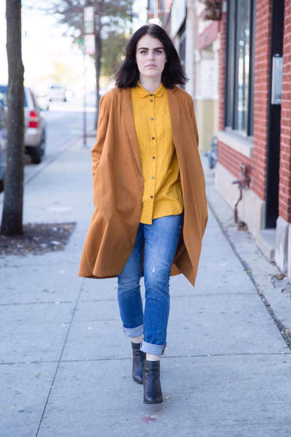 Ali Golden Notch Jacket in Rust Ali Golden Notch Jacket in Rust