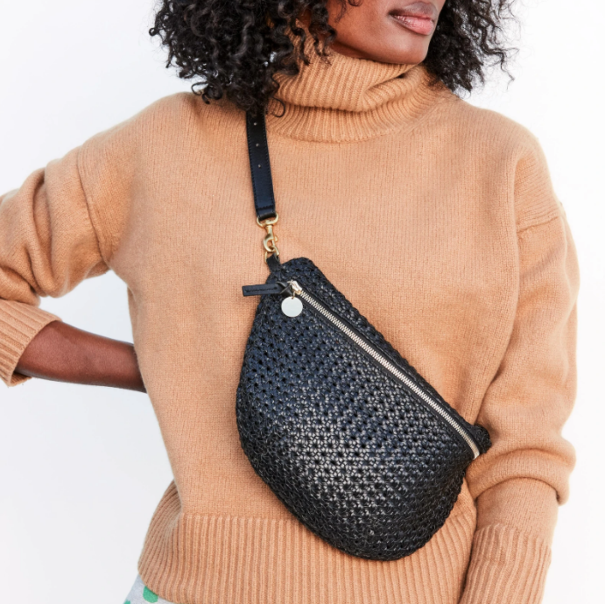 rattan fanny pack