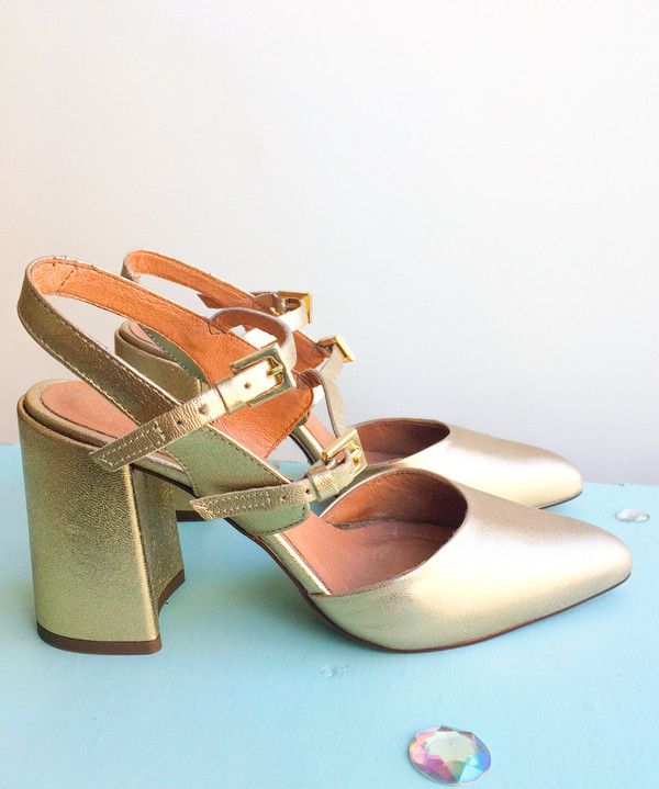 L'intervalle Grove Heels (Gold Leather) L'intervalle Grove Heels (Gold Leather)