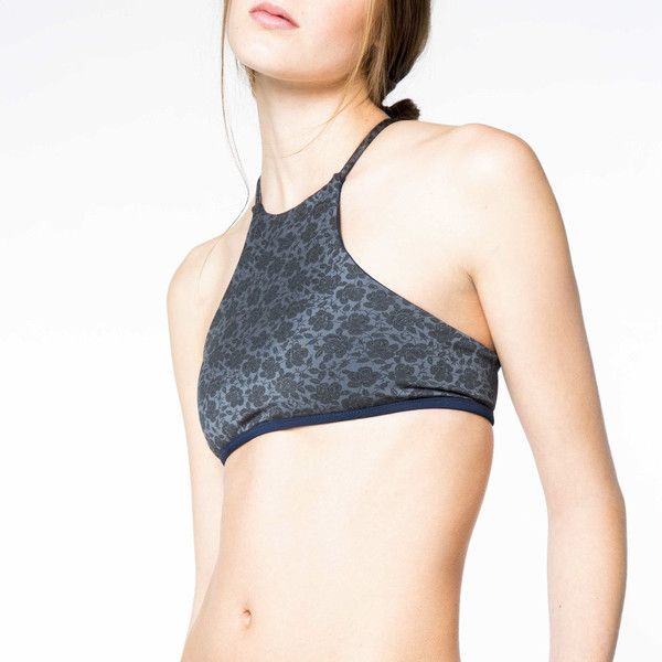 JUNE SWIMWEAR - HAUT AMBER - Black Roses JUNE SWIMWEAR - HAUT AMBER - Black Roses