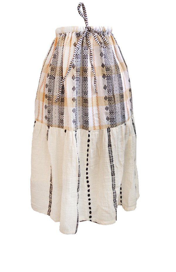 Ace & Jig Voyage Tiered Skirt in Market Print Ace & Jig Voyage Tiered Skirt in Market Print