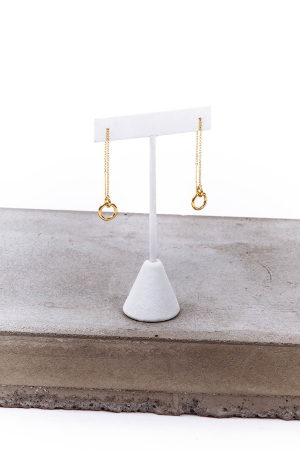 Lady Grey Torsion Threader Earrings Lady Grey Torsion Threader Earrings