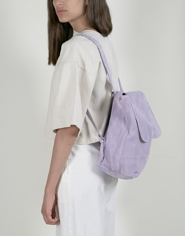 Clyde Room Backpack in Lavender Suede Clyde Room Backpack in Lavender Suede