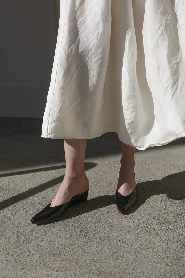 Rachel Comey Simone Slide in Black Patent Rachel Comey Simone Slide in Black Patent
