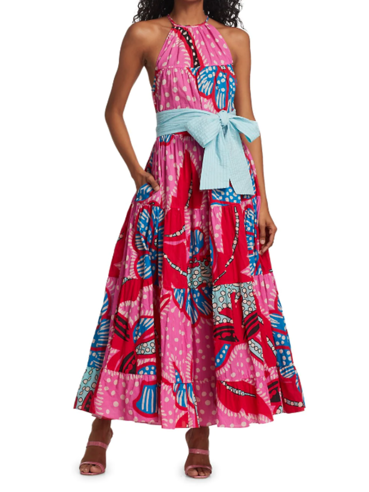 Rhode Resort Julia Floral Dress - Red 