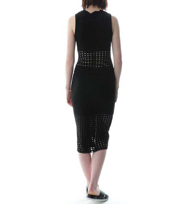 T By Alexander Wang Circular Hole Jacquard Jersey Skirt T By Alexander Wang Circular Hole Jacquard Jersey Skirt