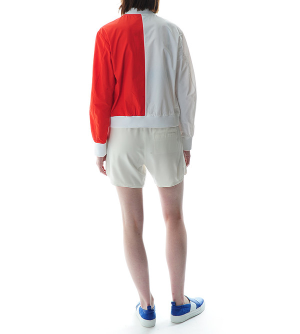 T By Alexander Wang Tech Poplin Logo Bomber Track Jacket T By Alexander Wang Tech Poplin Logo Bomber Track Jacket