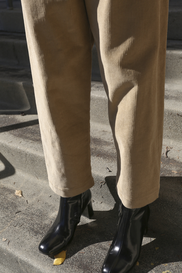 Baserange Corduroy Loose Pants in Nude Baserange Corduroy Loose Pants in Nude
