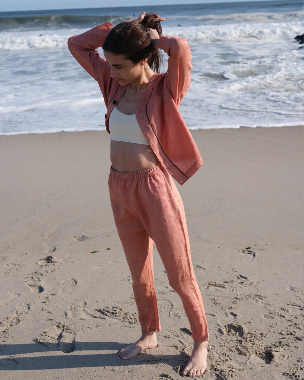 Deta Baseball Pants - Salmon | Garmentory